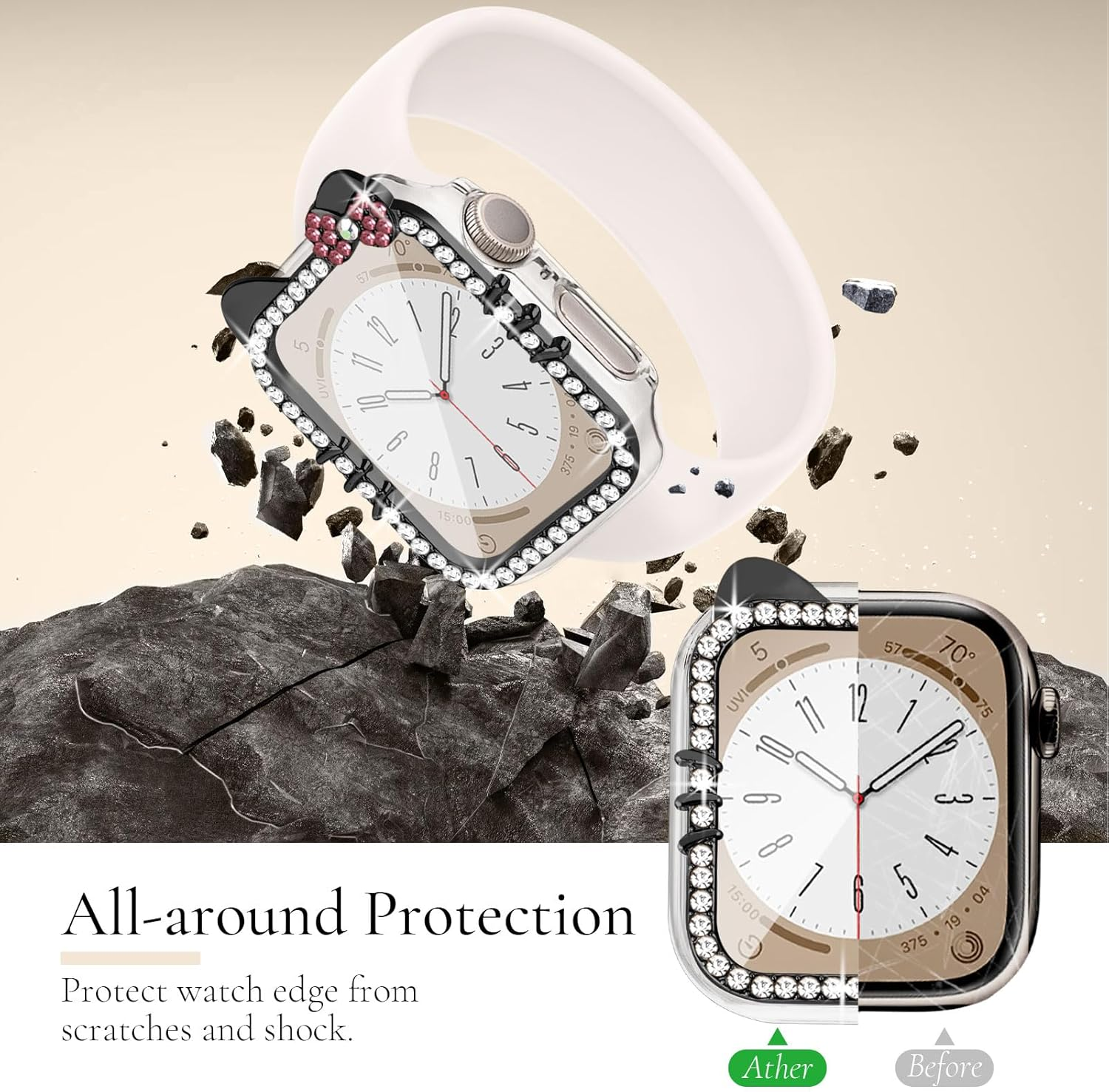 For Apple Watch 11 /10 42MM 46MM Hard Case iWatch Gel Case Protector For Apple Watch 11 /10 42MM 46MM Hard Case iWatch Gel Case Protector